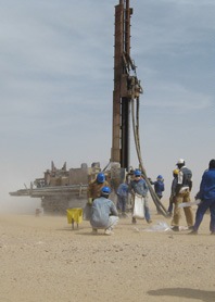 Picture with Drilling Rig in the desert